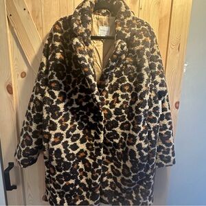 Daily Ritual Cheetah Print Jacket - L